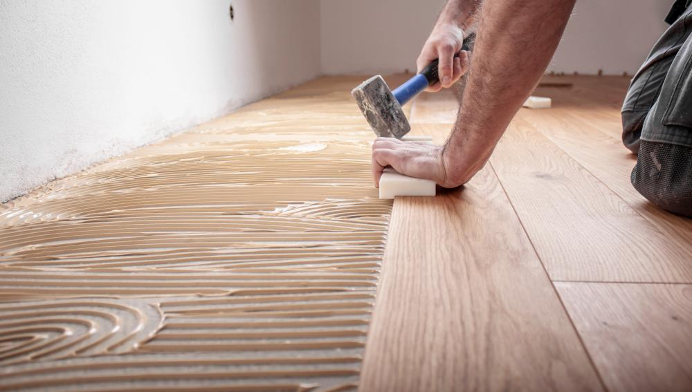 pose de parquet à Le Girouard